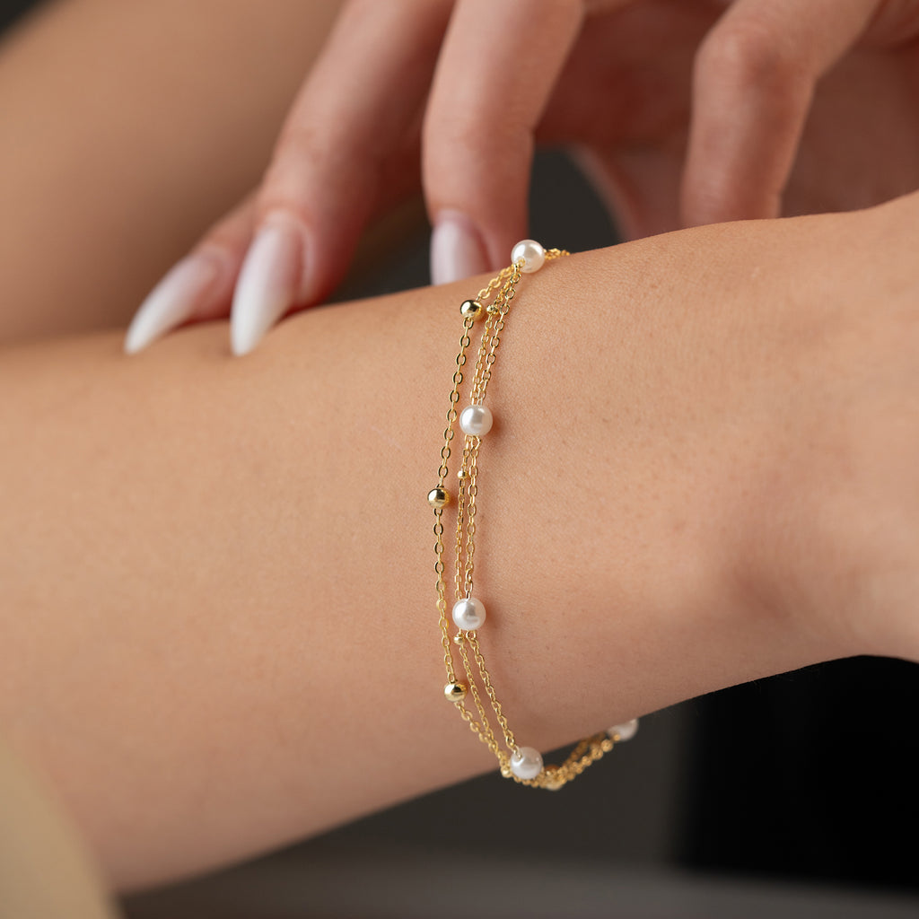 JOLLY PÄRLARMBAND | 925 SILVER