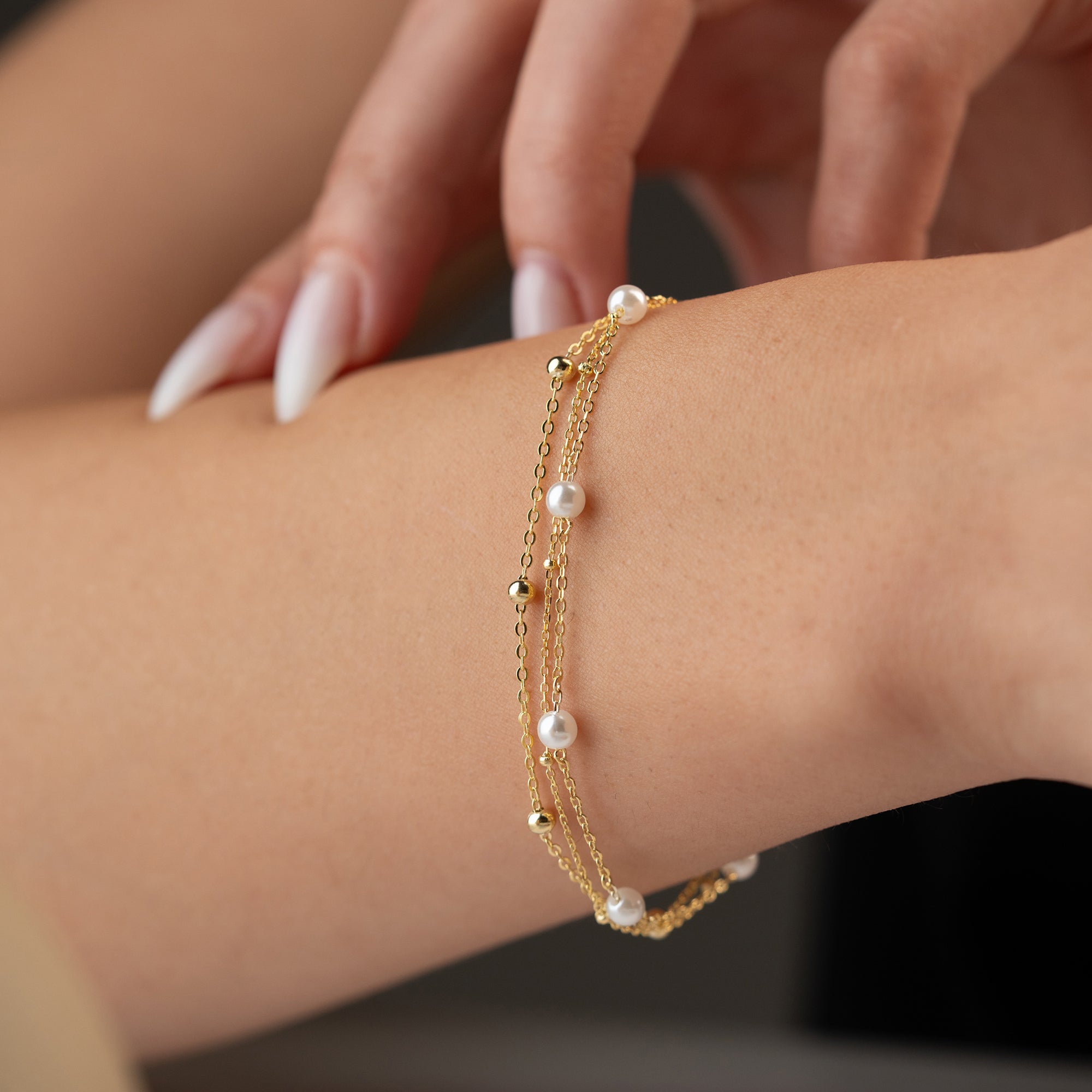 JOLLY PÄRLARMBAND | 925 SILVER