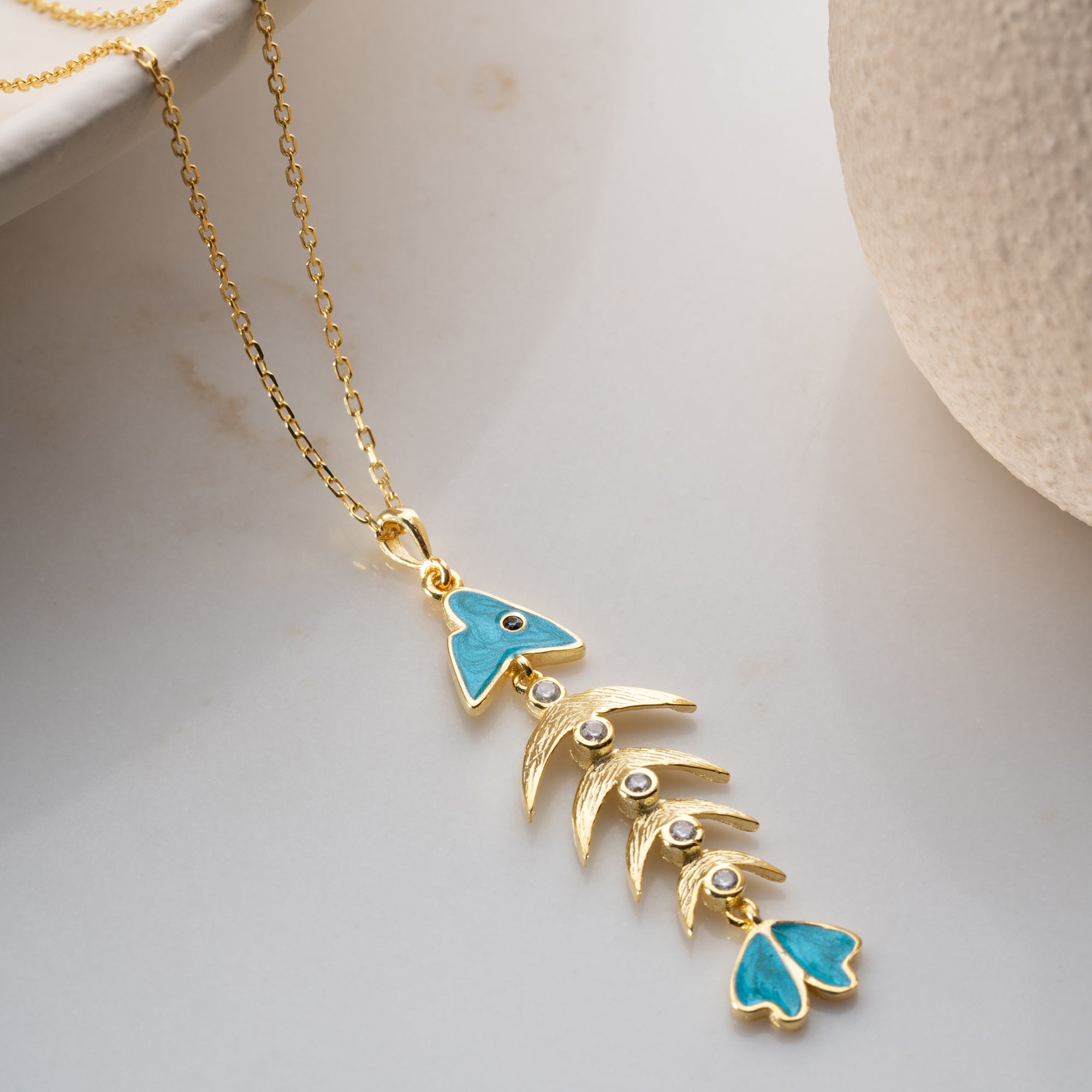 FISKBEN HALSBAND | 925 SILVER 