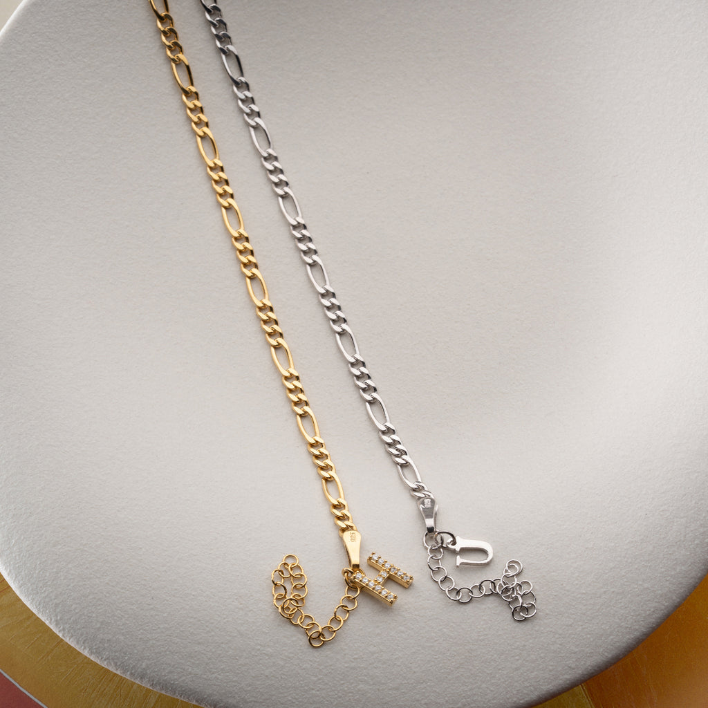 FIGARO BOKSTÄVER PARTNERARMBAND | 925 SILVER