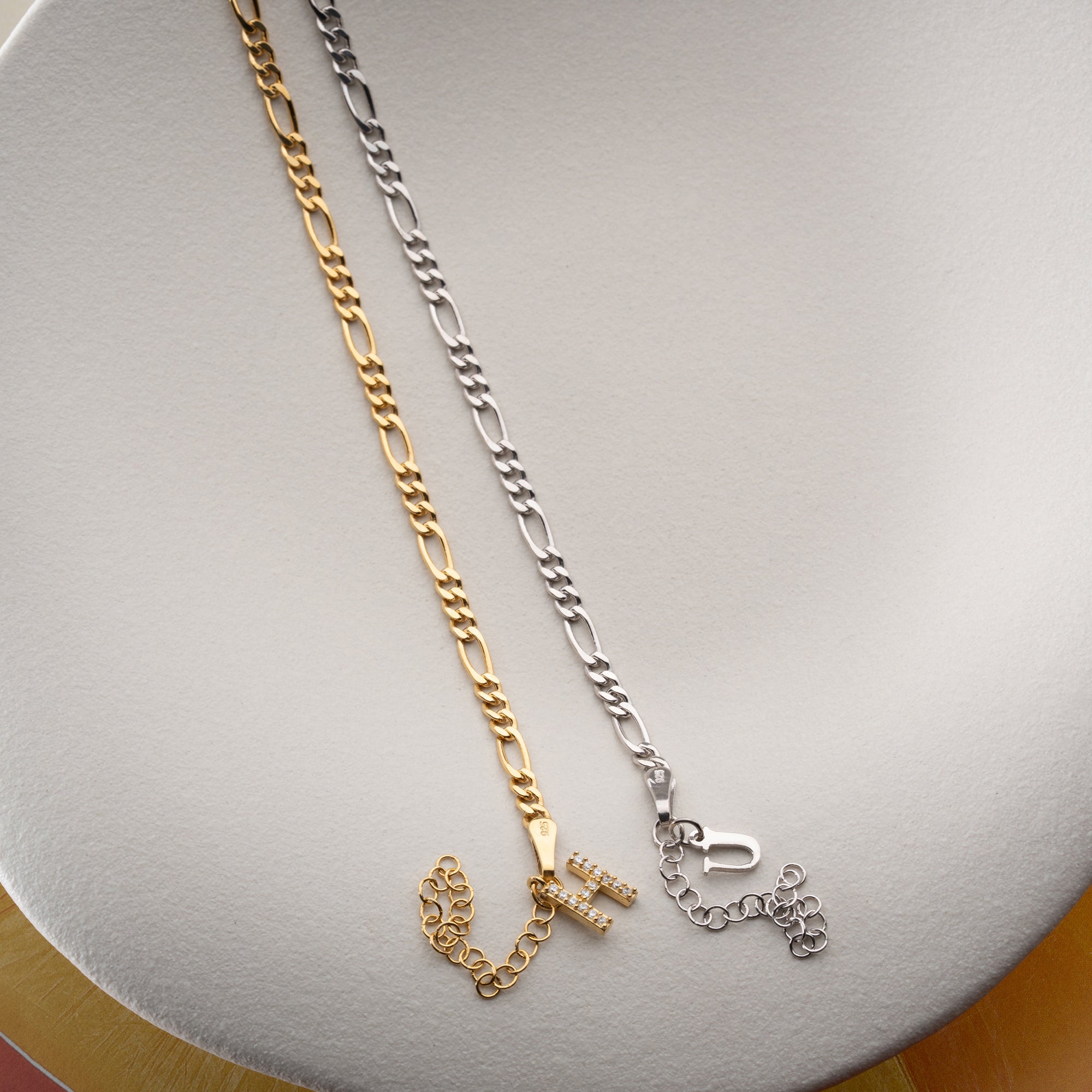 FIGARO BOKSTÄVER PARTNERARMBAND | 925 SILVER