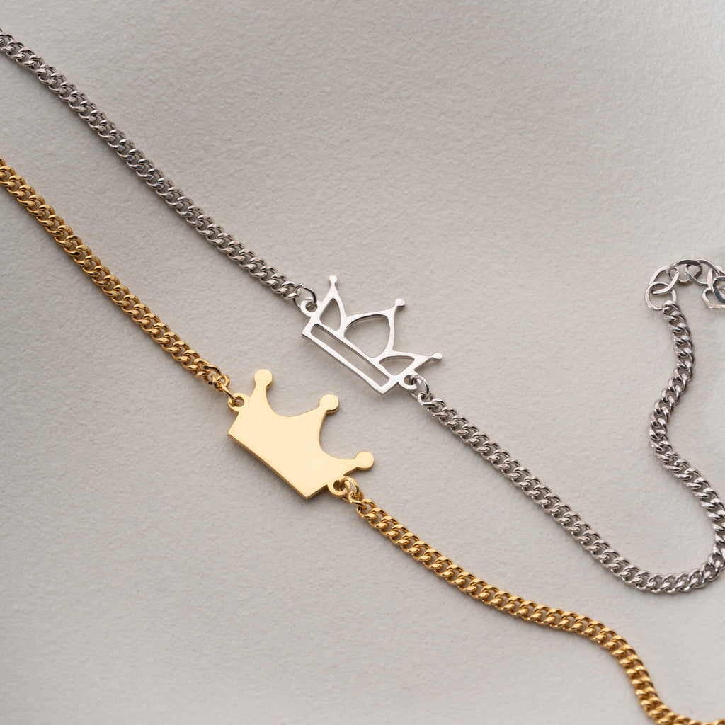 KING QUEEN PARTNERARMBAND | 925 SILVER