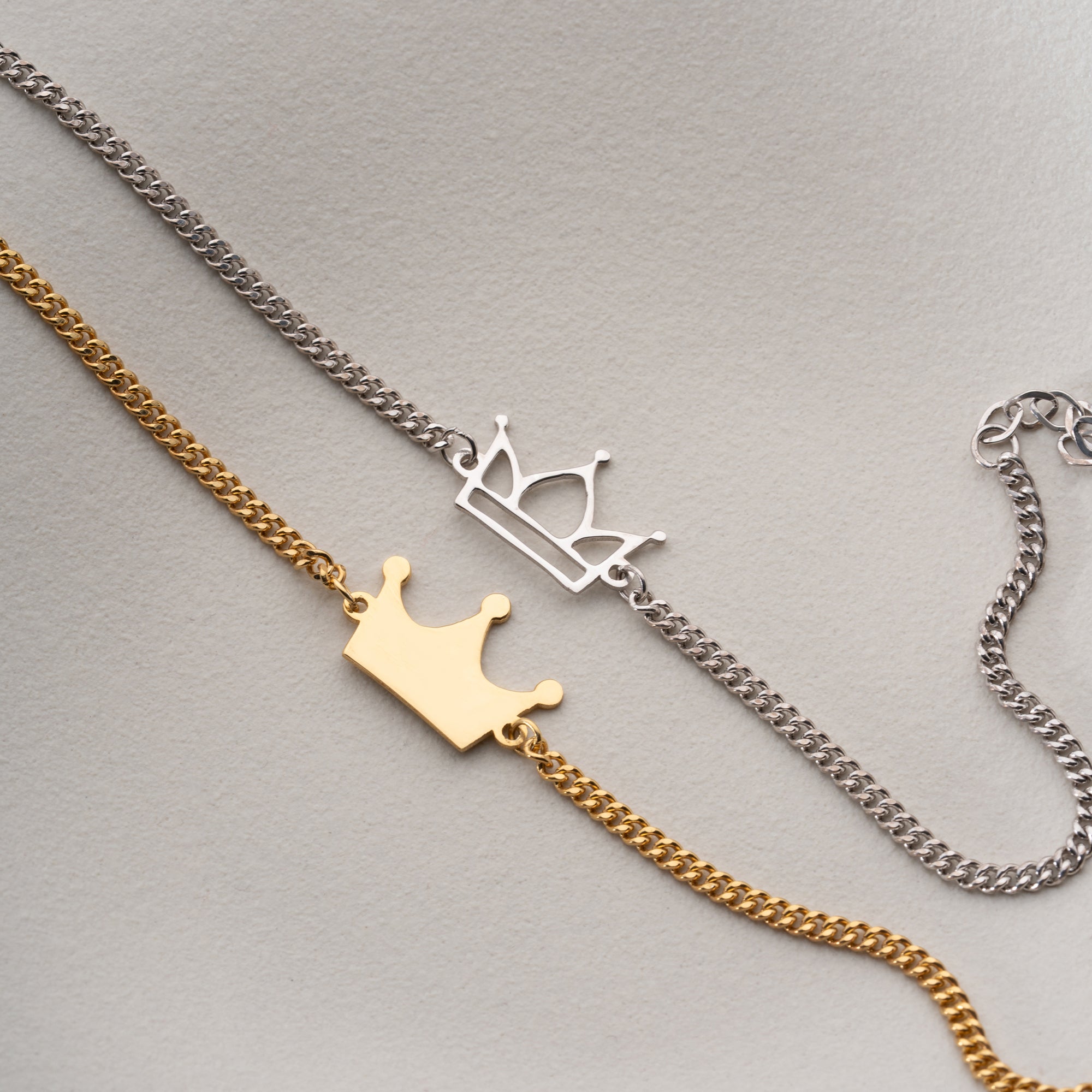 KING QUEEN PARTNERARMBAND | 925 SILVER