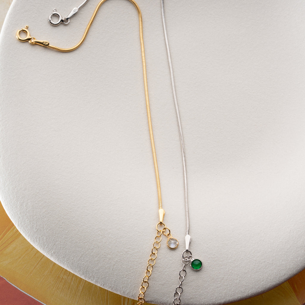 PARTNER ARMBAND MED FÖDELSESTONER | 925 SILVER