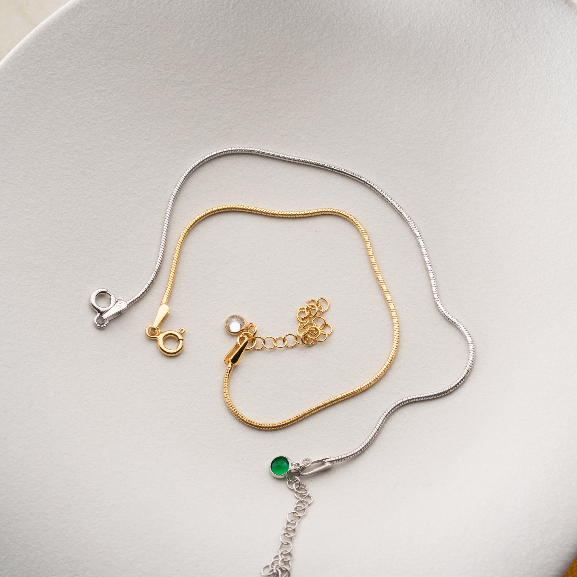 PARTNER ARMBAND MED FÖDELSESTONER | 925 SILVER