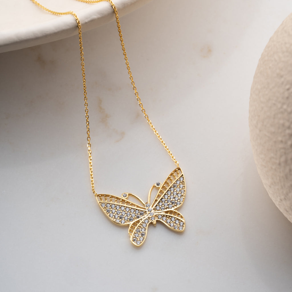 FJÄRILS ZIRCONIA COLLAR II | 925 SILVER 