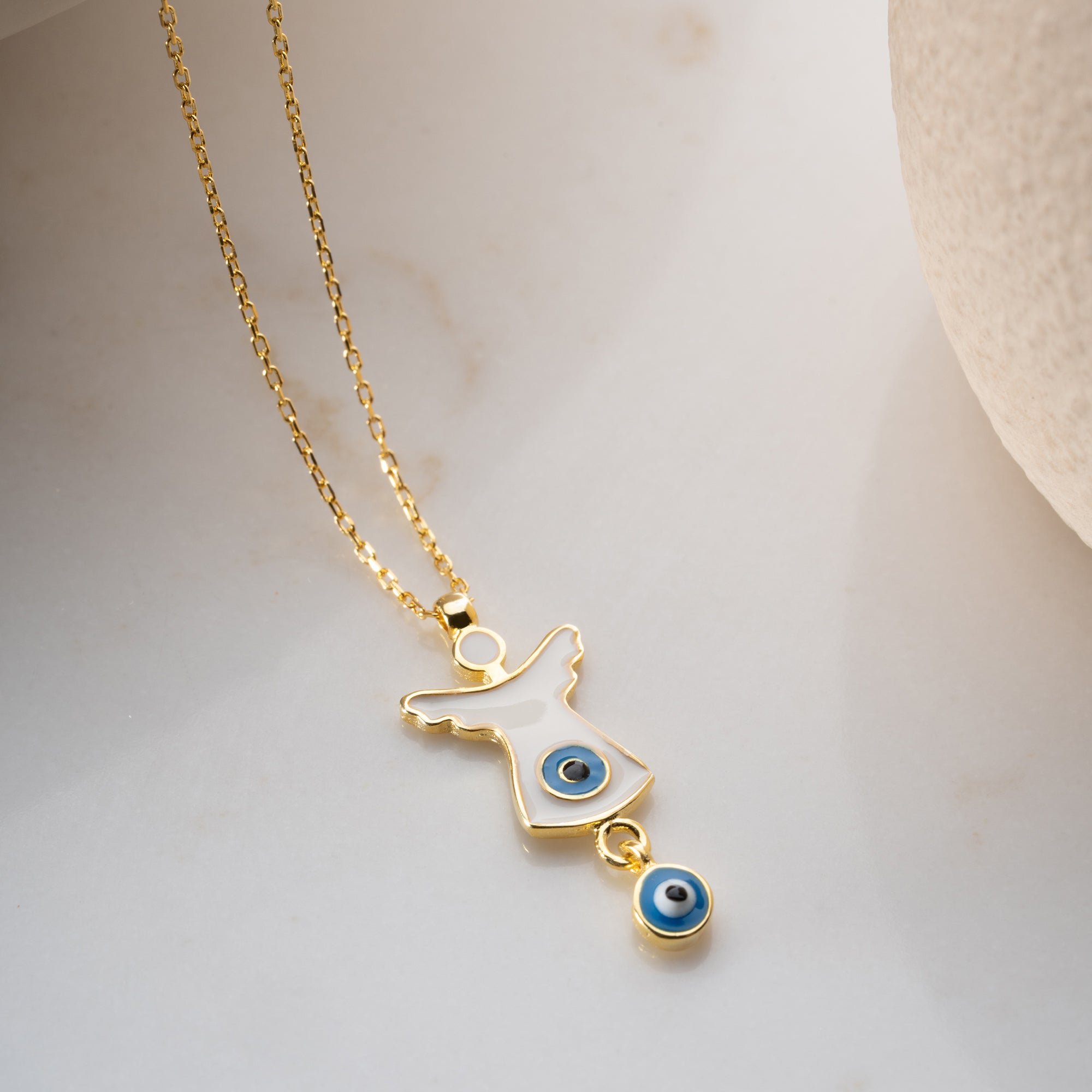 ÄNGEL NAZAR ÖGONHALSBAND | 925 SILVER 