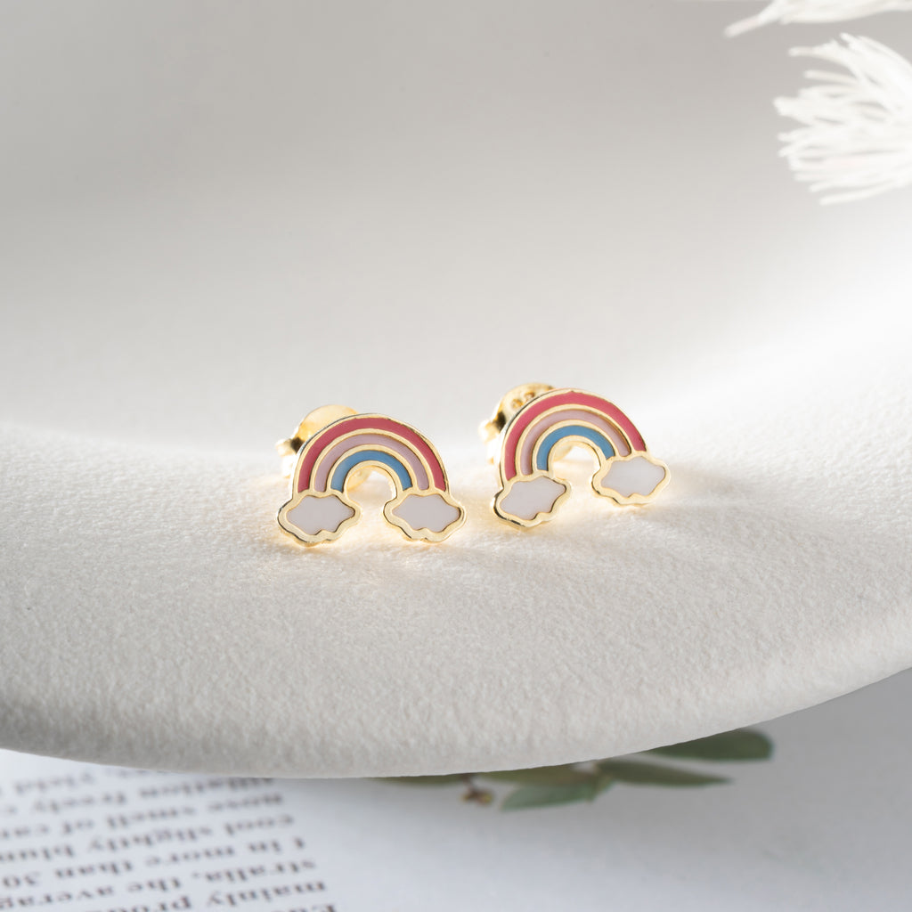 MINI REGNBÅGSÖGONHÄNGNING | 925 SILVER