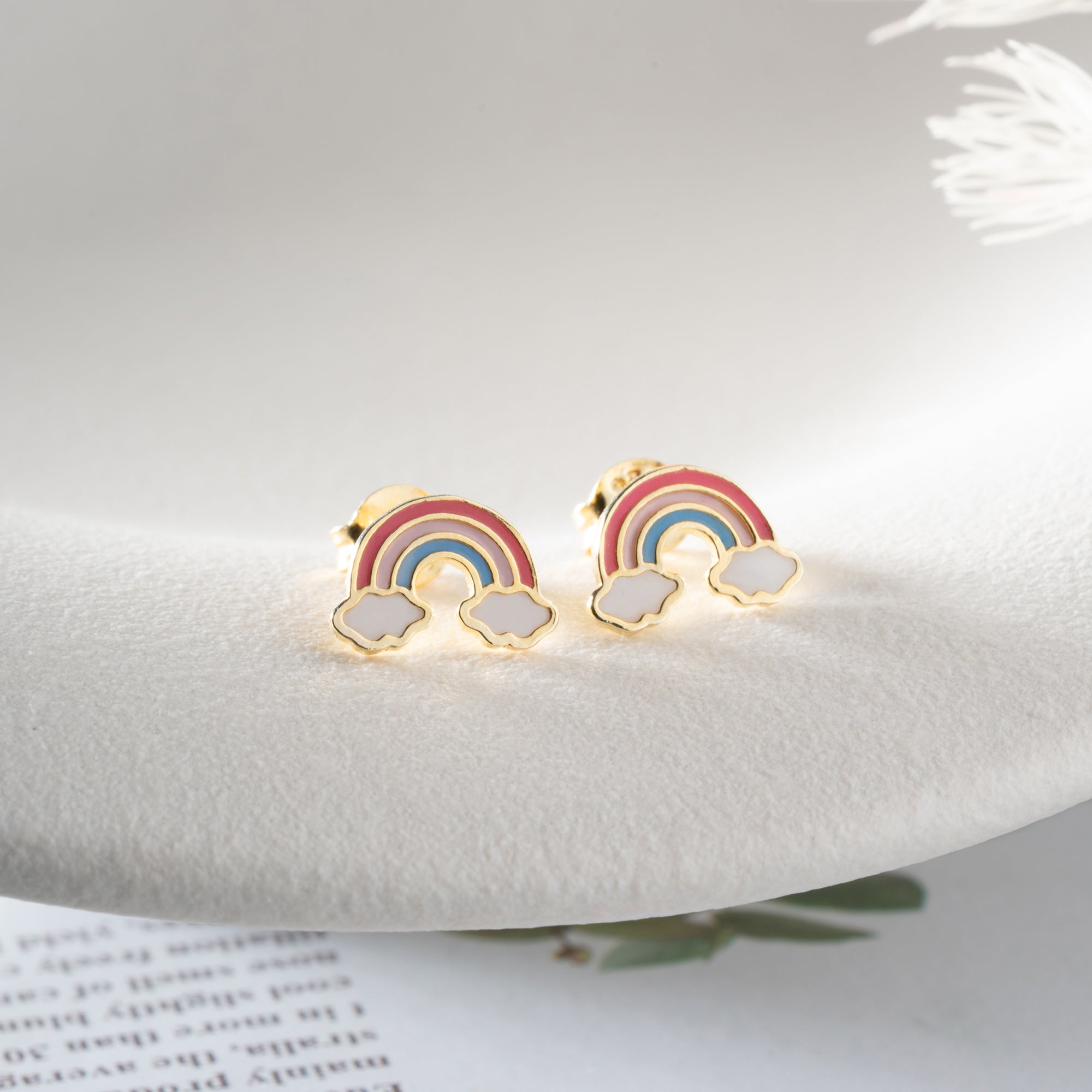 MINI REGNBÅGSÖGONHÄNGNING | 925 SILVER