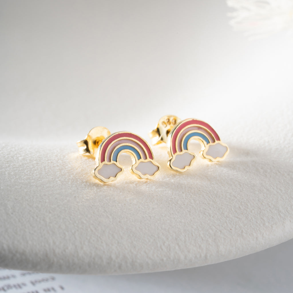 MINI REGNBÅGSÖGONHÄNGNING | 925 SILVER