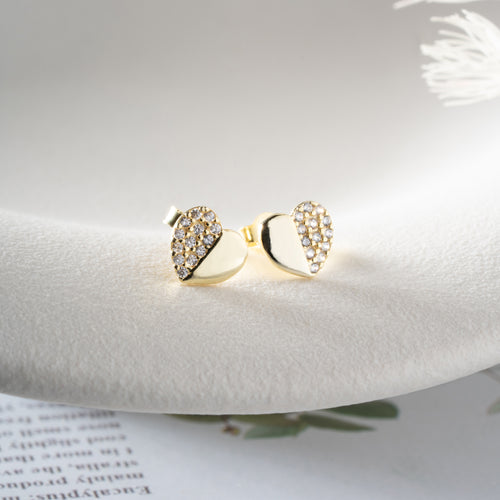 BESS HJÄRTA ÖRHÄNGEN | 925 SILVER