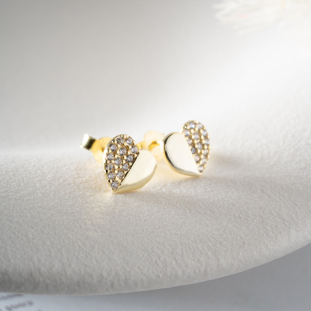 BESS HJÄRTA ÖRHÄNGEN | 925 SILVER