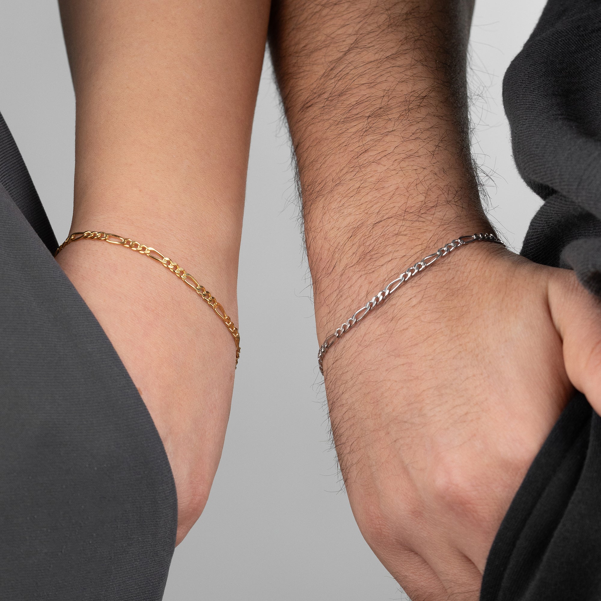 FIGARO BOKSTÄVER PARTNERARMBAND | 925 SILVER