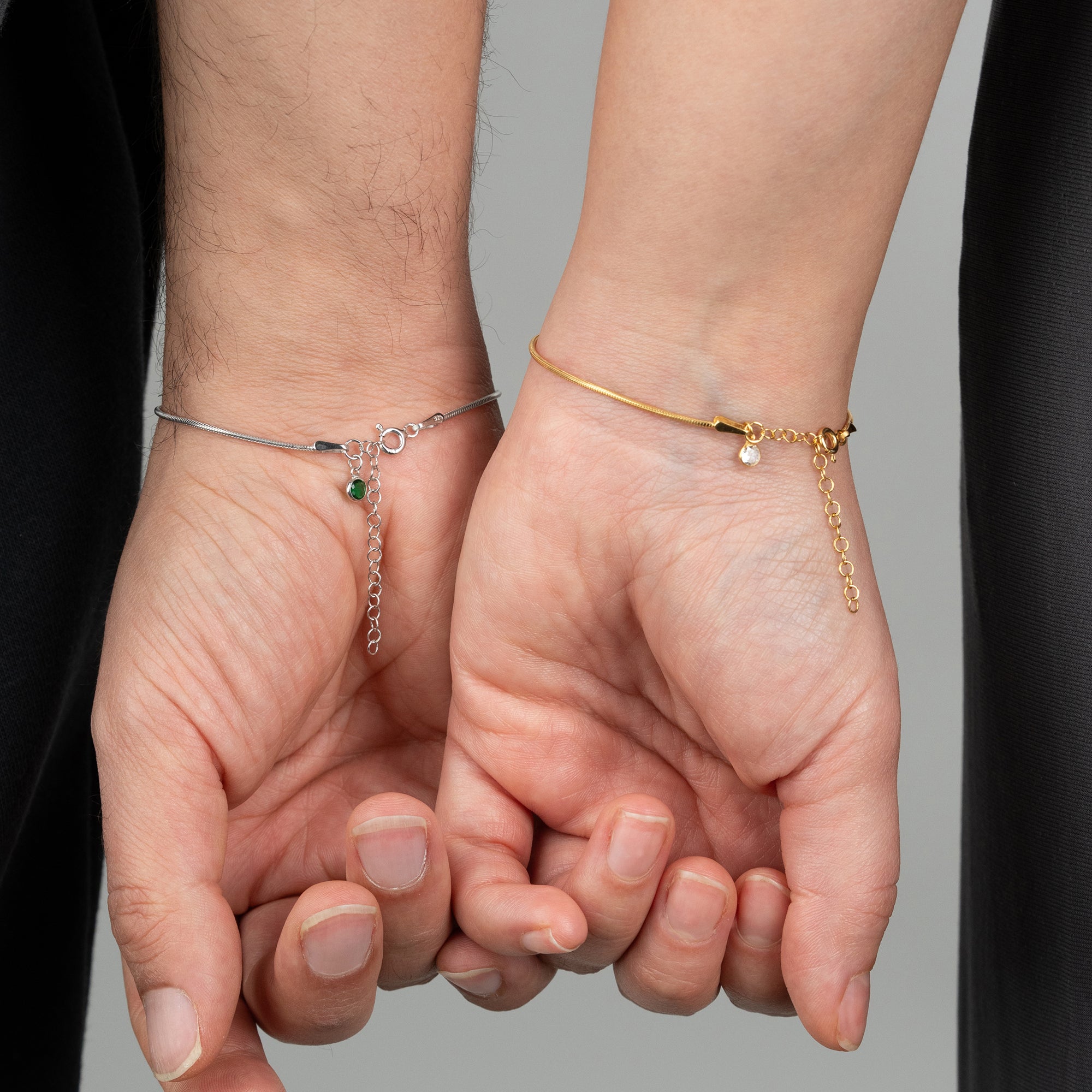 PARTNER ARMBAND MED FÖDELSESTONER | 925 SILVER