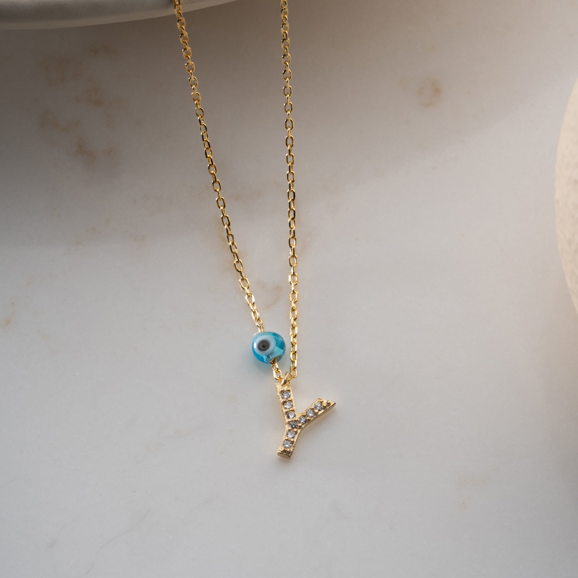 BREV KRAGE MED NAZAR | 925 SILVER