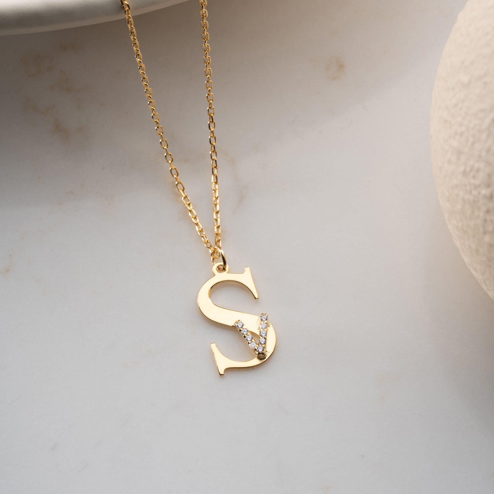 INITIALER KOMBO HALSBAND | 925 SILVER