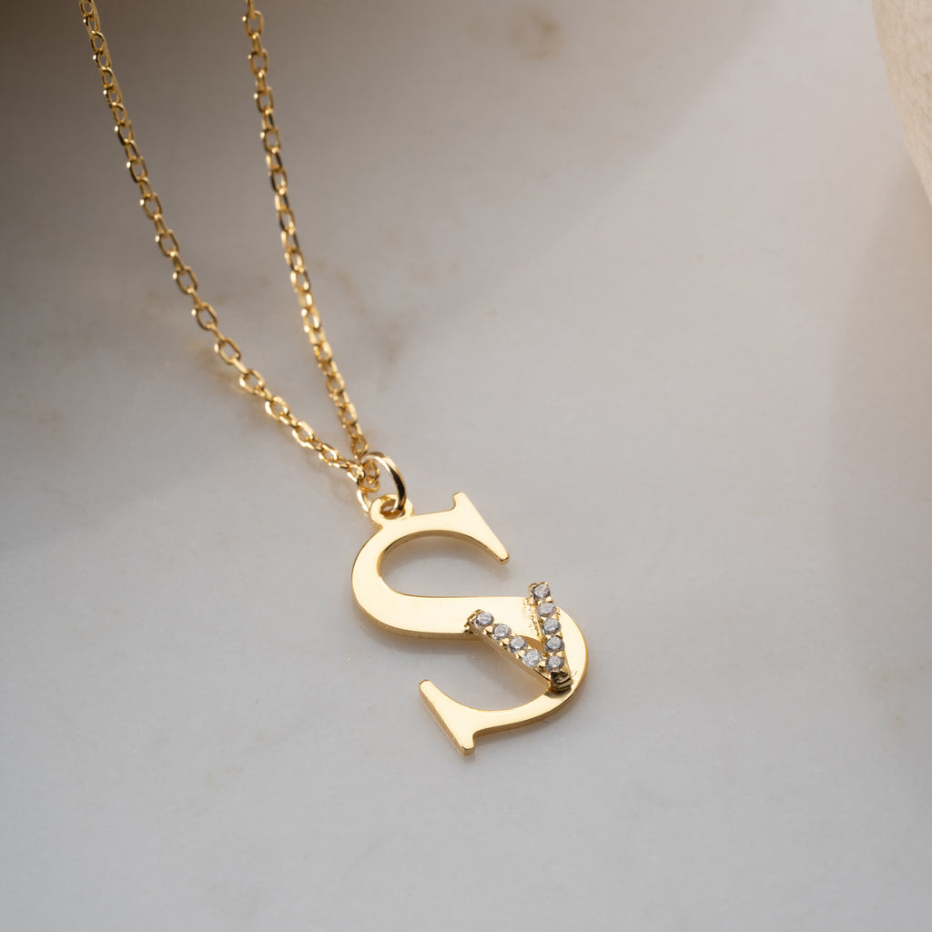 INITIALER KOMBO HALSBAND | 925 SILVER