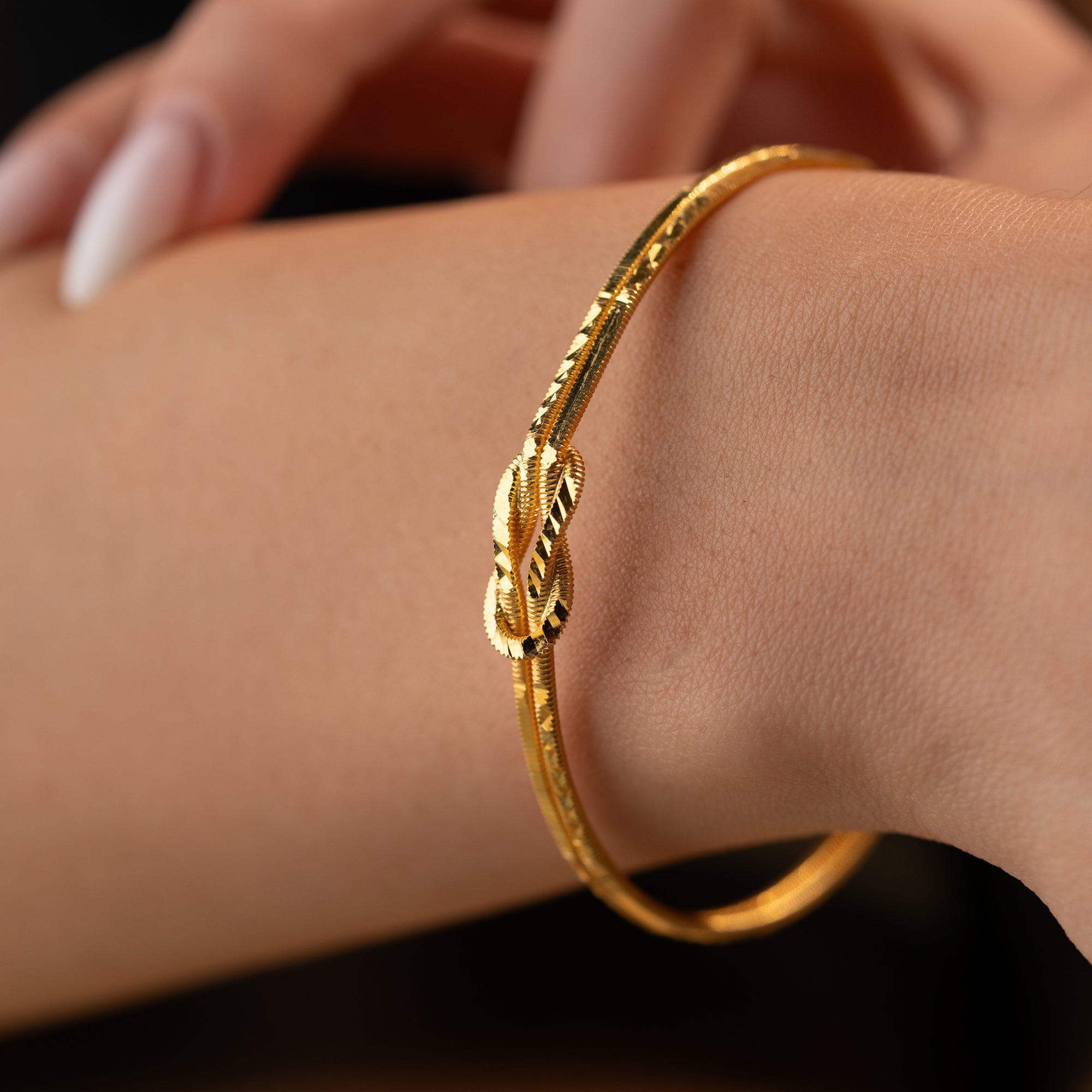 KÄRLEKSKNUT AJDA-ARMBAND | 925 SILVER