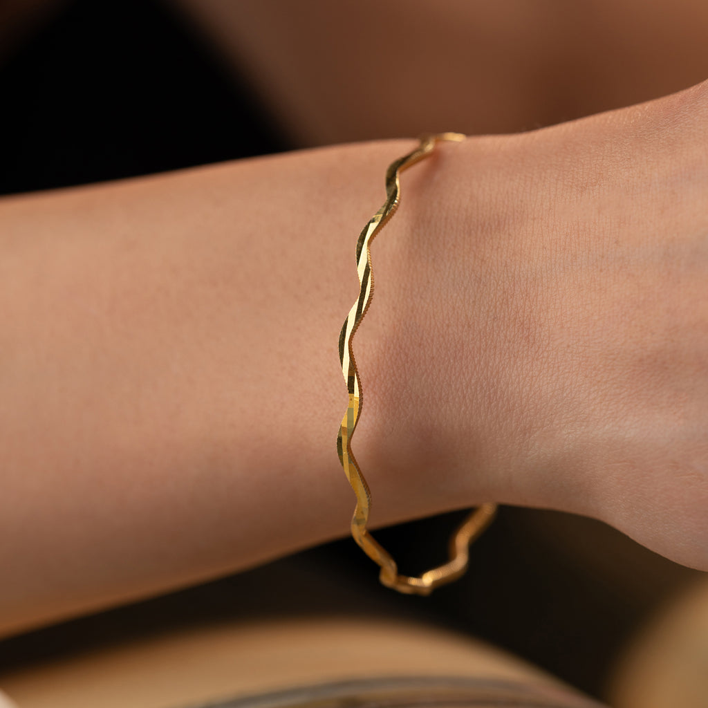 ZIKZAK AJDA BANGLES | 925 SILVER