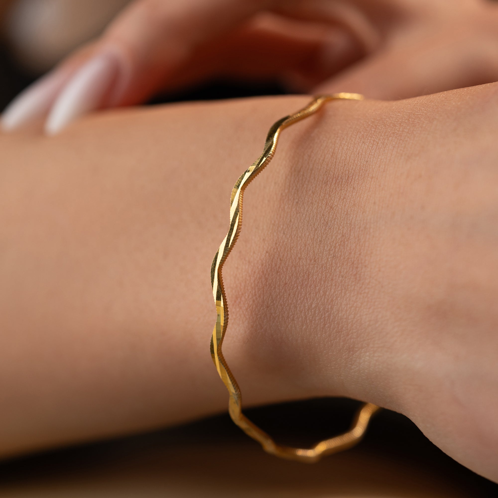 ZIKZAK AJDA BANGLES | 925 SILVER