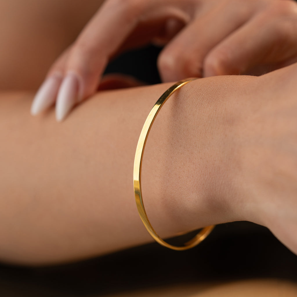 BASIC AJDA BANGLES | 925 SILVER