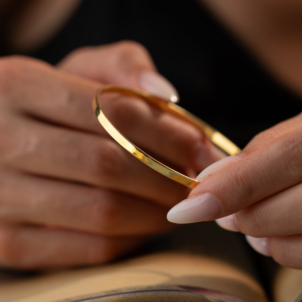 BASIC AJDA BANGLES | 925 SILVER