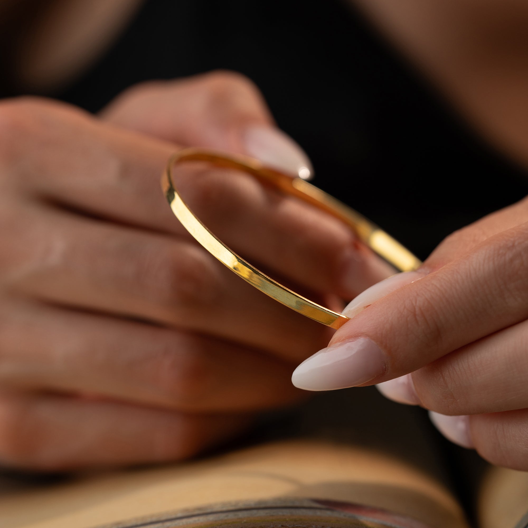 BASIC AJDA BANGLES | 925 SILVER