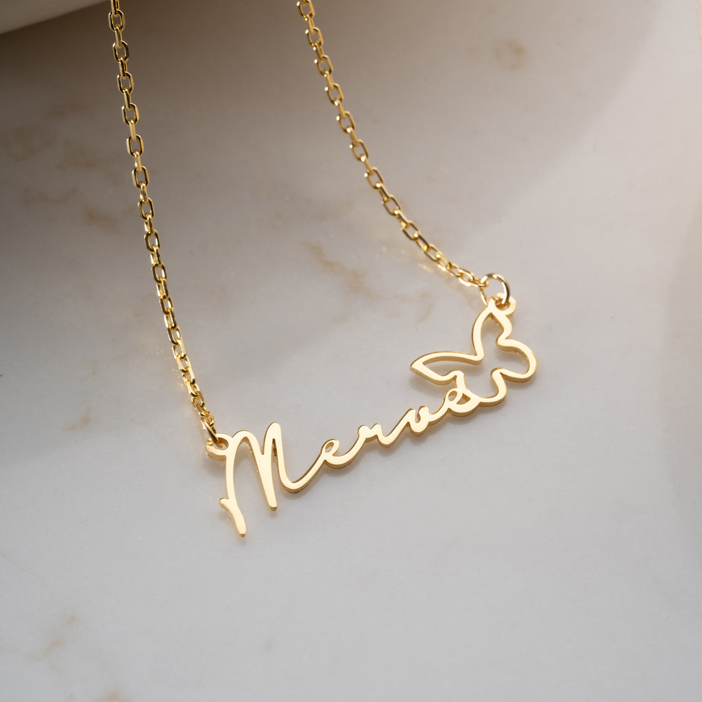 NAMNKRAGE REN FJÄRIL | 925 SILVER