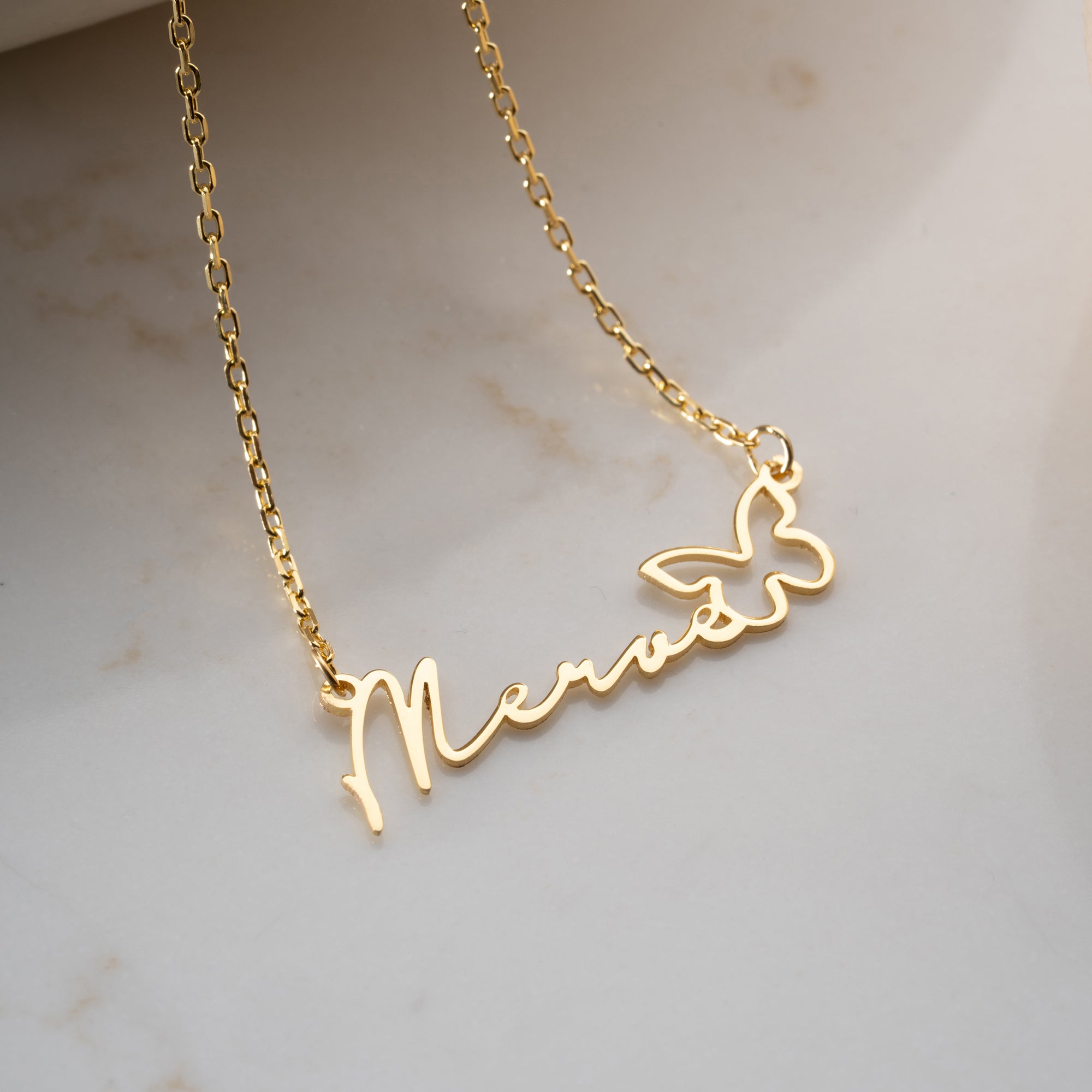 NAMNKRAGE REN FJÄRIL | 925 SILVER