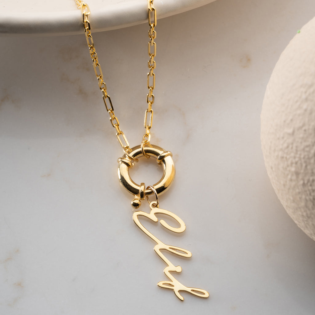 Kedja signatur Namn krage - 925 SILVER