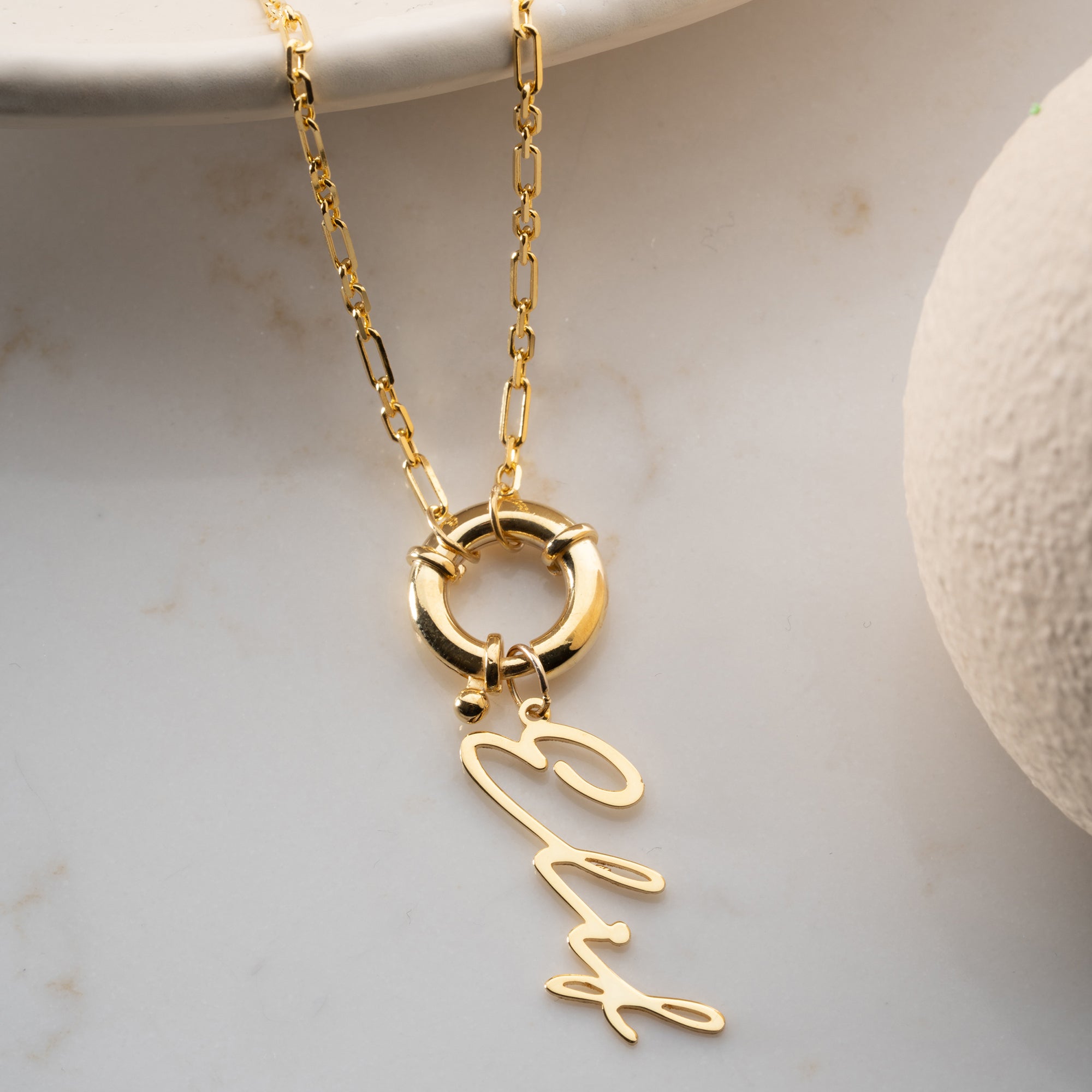 Kedja signatur Namn krage - 925 SILVER