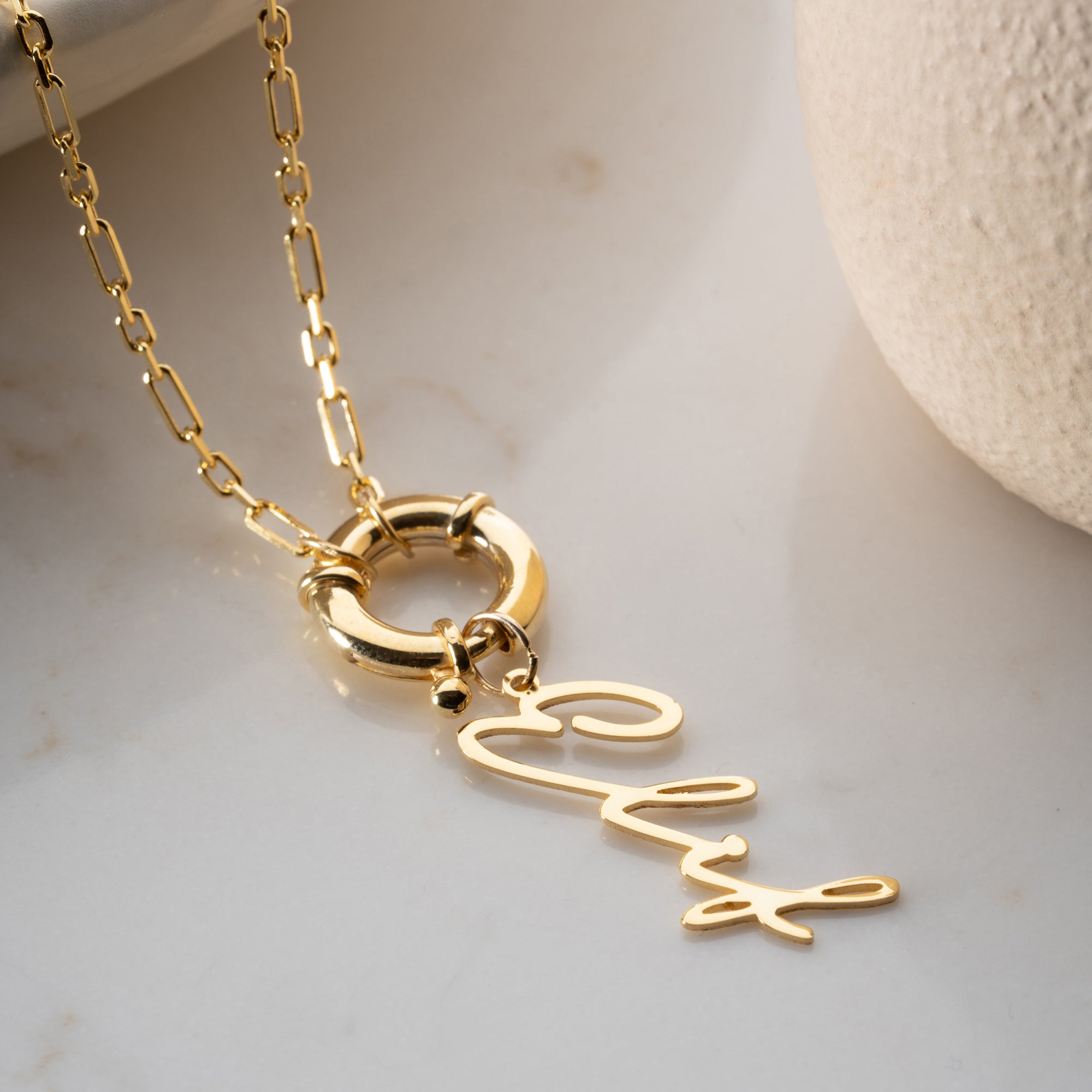 Kedja signatur Namn krage - 925 SILVER