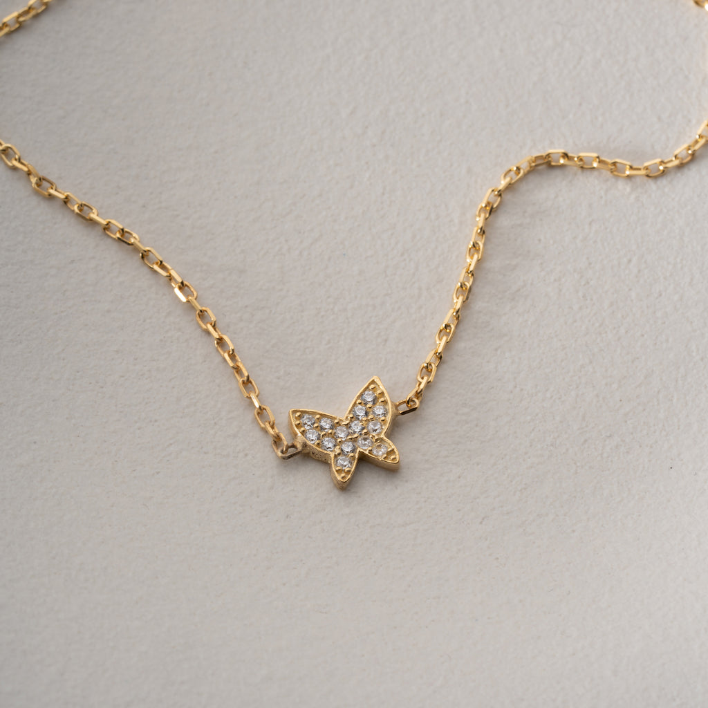 MINIMAL FJÄRILS ARMBAND | 925 SILVER