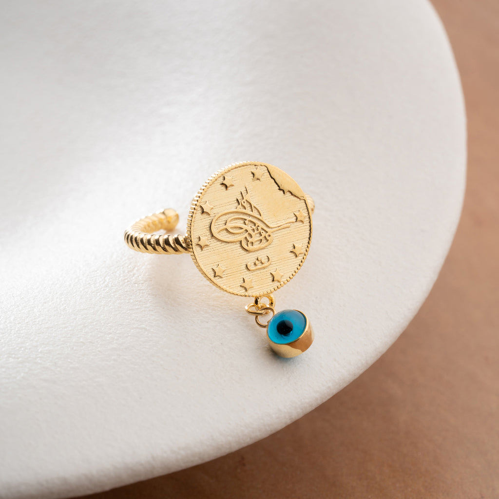 RESAT RING MED NAZAR | 925 SILVER