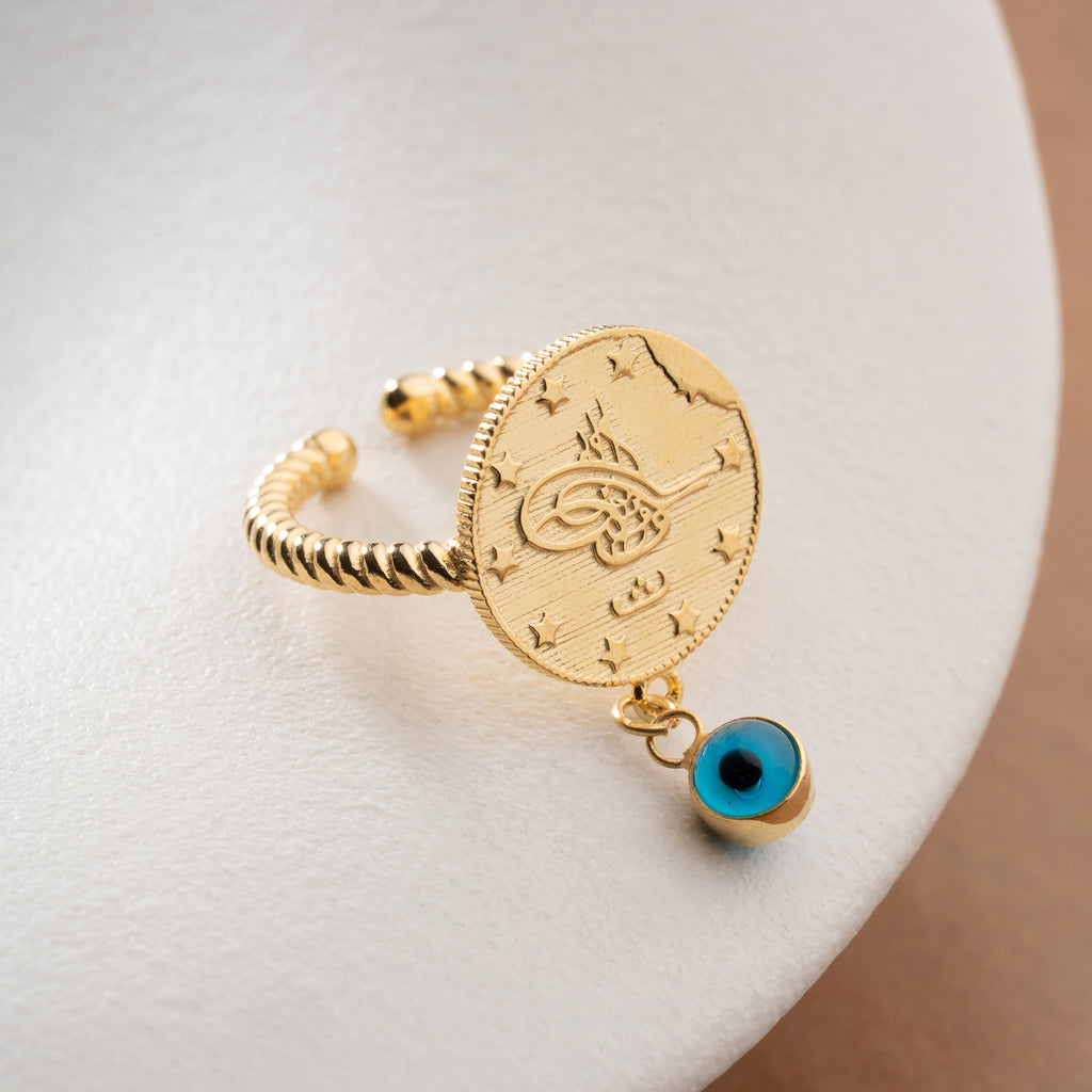 RESAT RING MED NAZAR | 925 SILVER