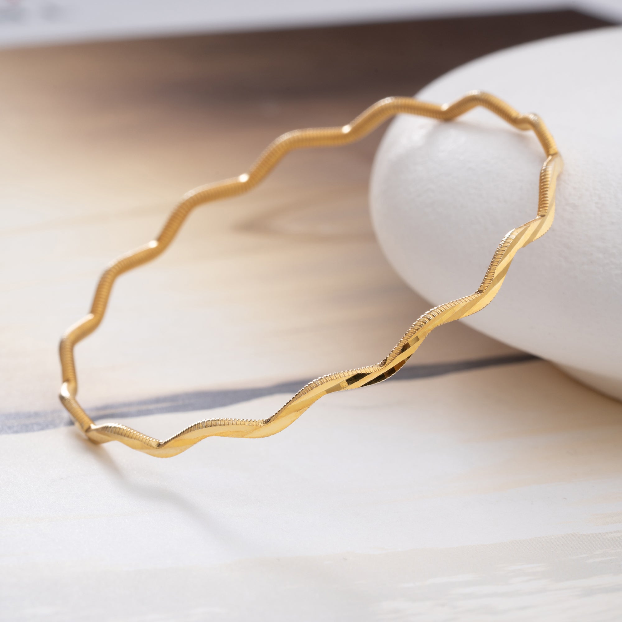 ZIKZAK AJDA BANGLES | 925 SILVER