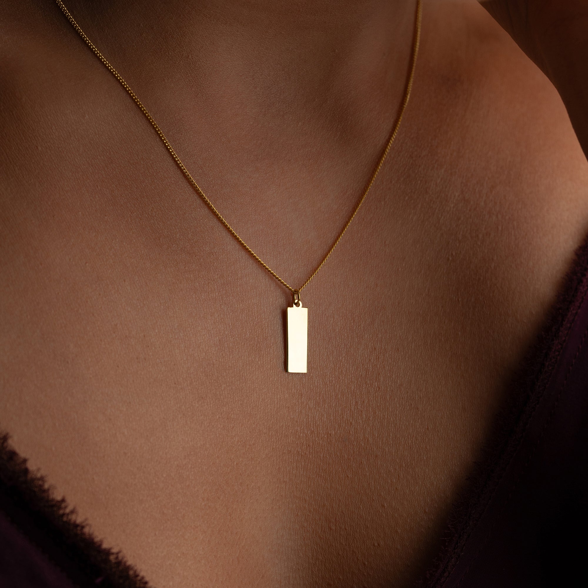 Vertikal gravyrkedja | 925 SILVER