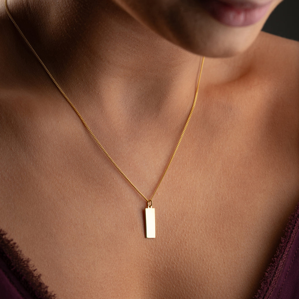 Vertikal gravyrkedja | 925 SILVER