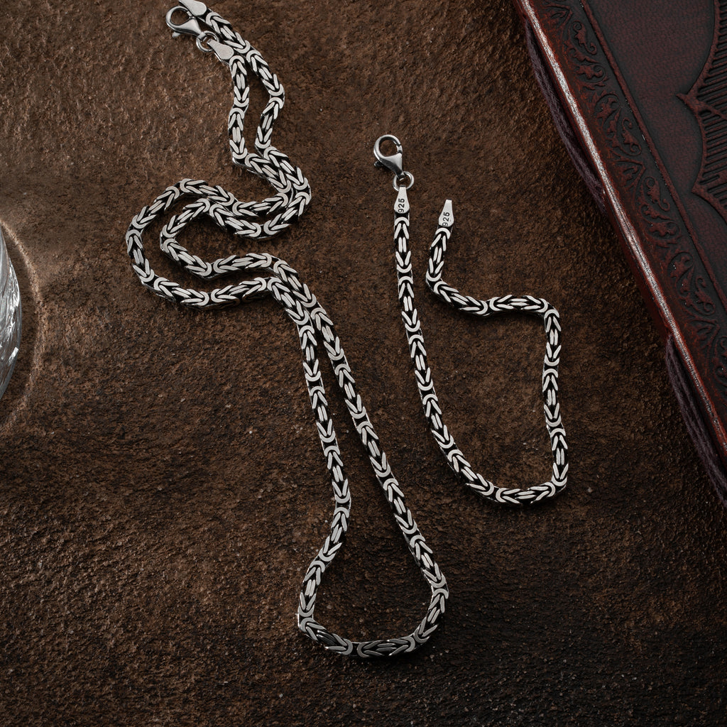 KING KEDJA 4MM SET | 925 SILVER