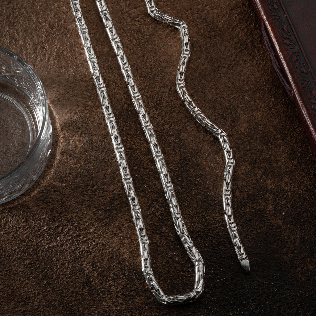 OVAL KING KEDJA 6MM SET | 925 SILVER