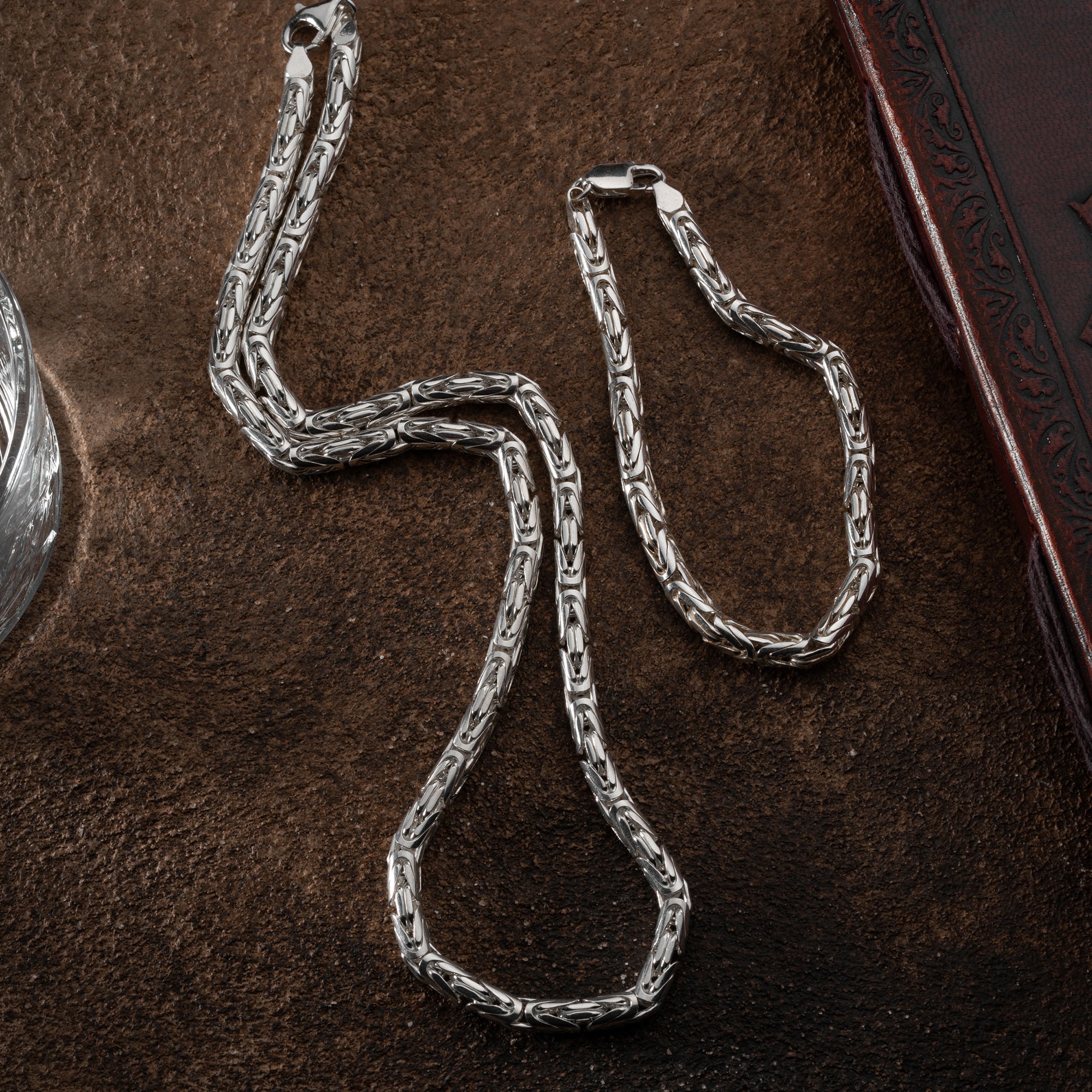 OVAL KING KEDJA 6MM SET | 925 SILVER