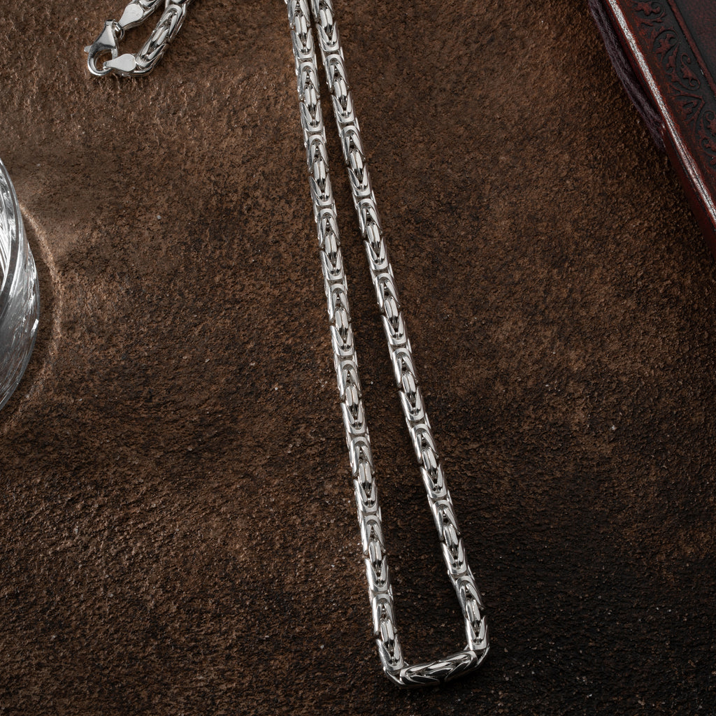 OVAL KING KEDJA 6MM | 925 SILVER