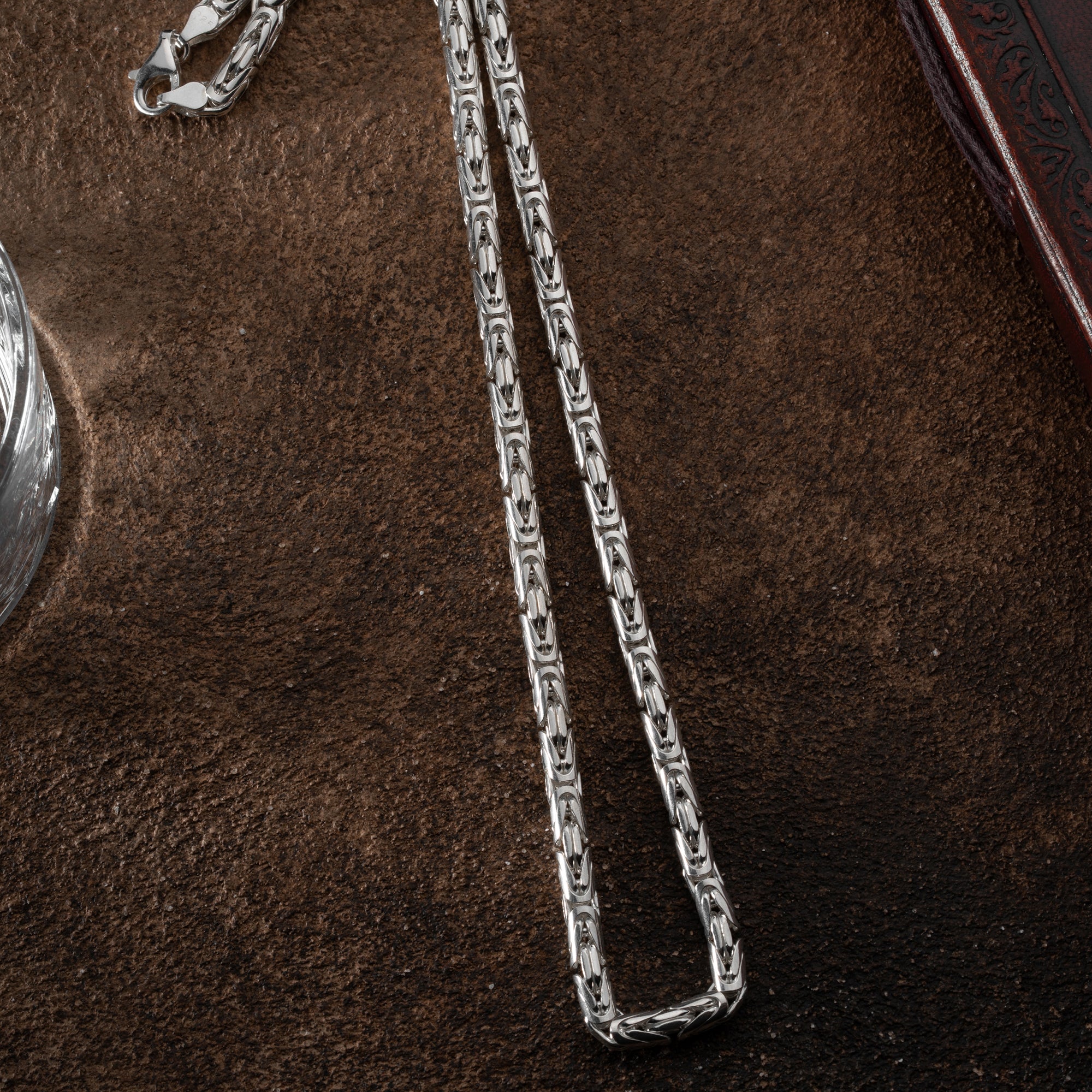 OVAL KING KEDJA 6MM | 925 SILVER