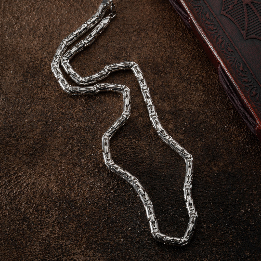 OVAL KING KEDJA 6MM | 925 SILVER