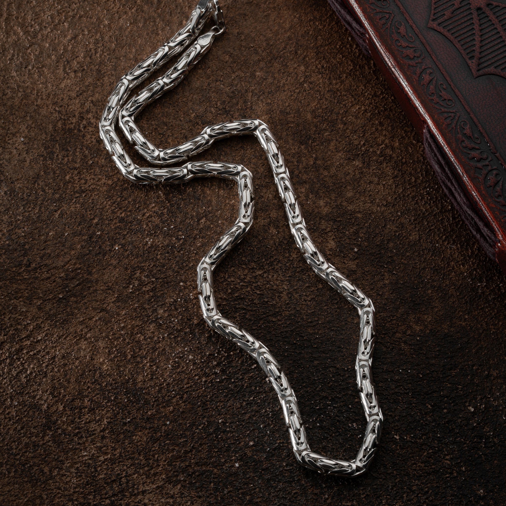 OVAL KING KEDJA 6MM | 925 SILVER