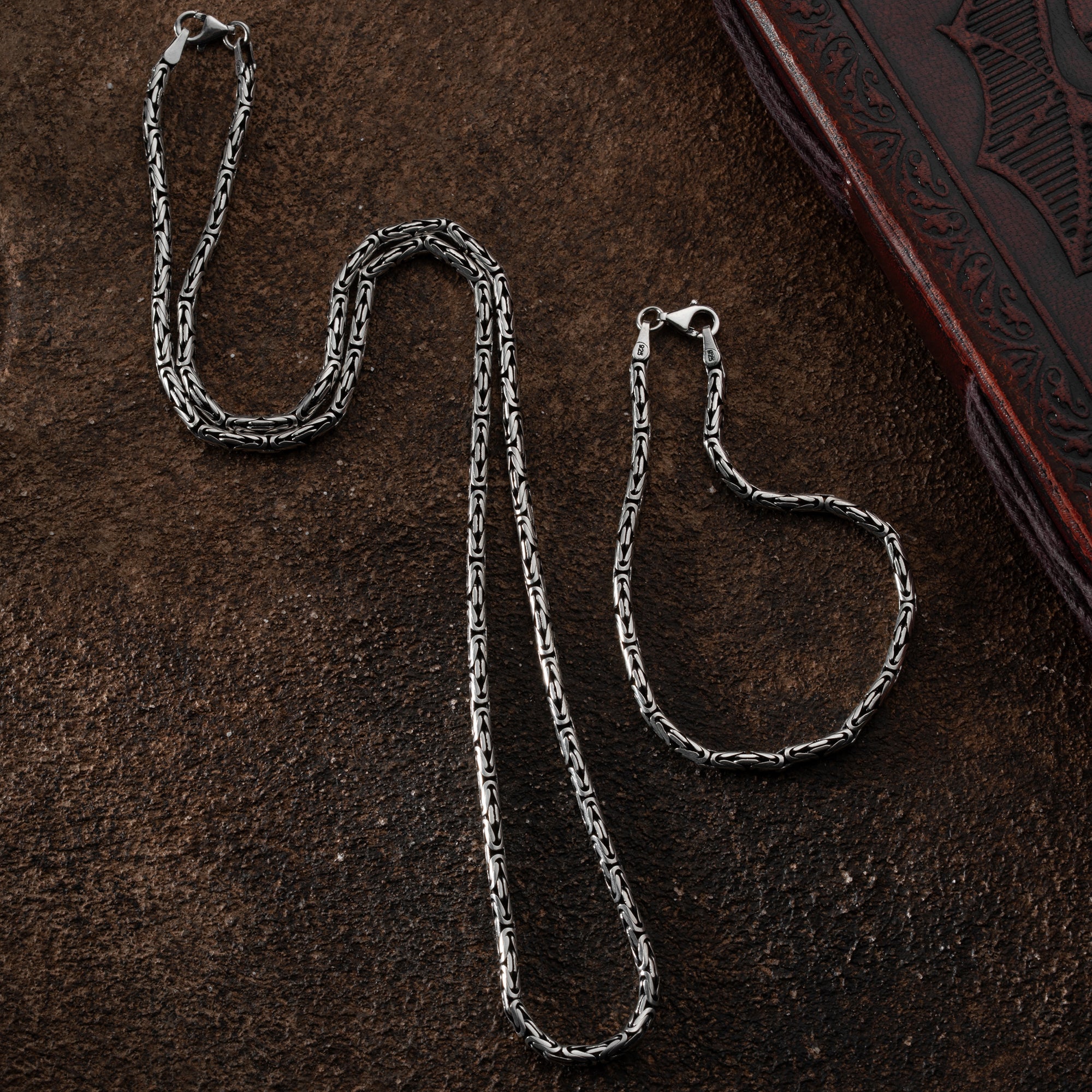 OVAL KÖNIGSKETTE 2 MM SET | 925 SILBER - Kardelen