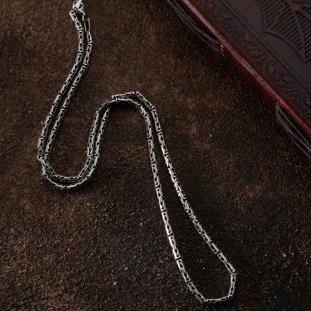 OVAL KING KEDJA 3MM | 925 SILVER 