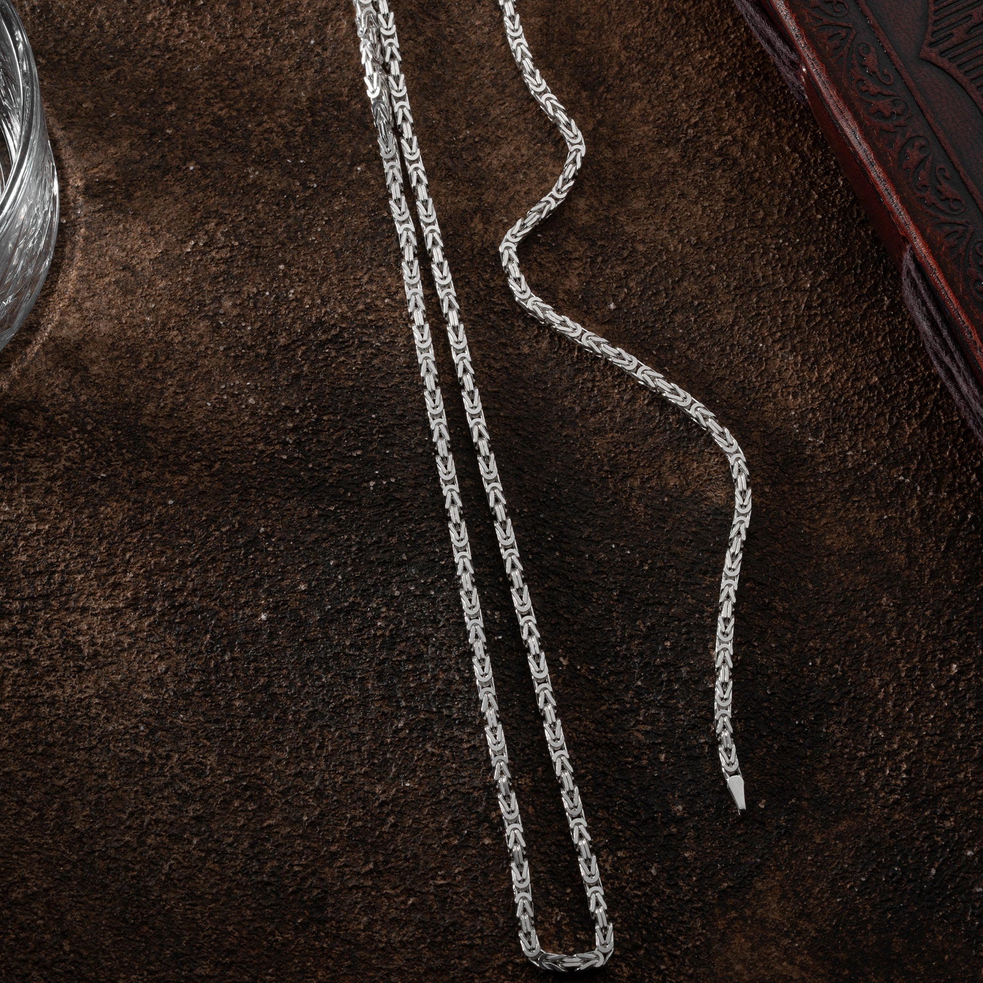 KING KEDJA 4MM GLANS SET | 925 SILVER