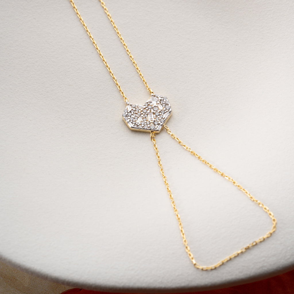 STORT HJÄRTA HANDKEDJA | 925 SILVER