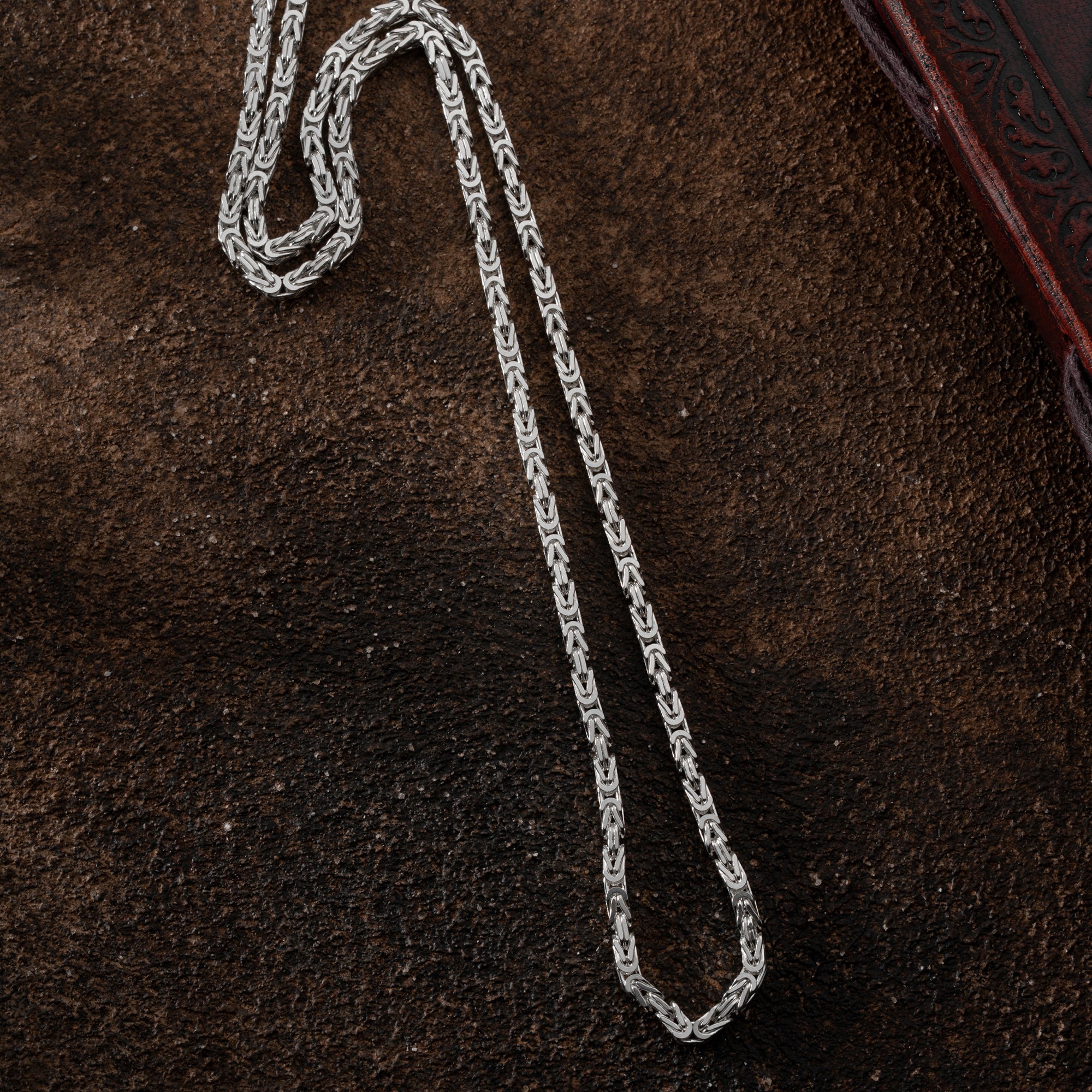 KING KEDJA 4MM GLANS | 925 SILVER